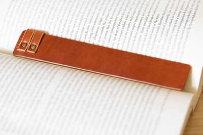 Leather Bookmark | Personalized Leather Bookmark | Handmade Rivet + Leather | Boho Style | Custom Engraved Book mark | Bookworm Gift