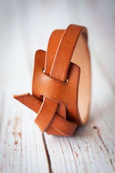 Leather Hitch Bracelet Wrap Handmade | Boho Style | Gift for her him