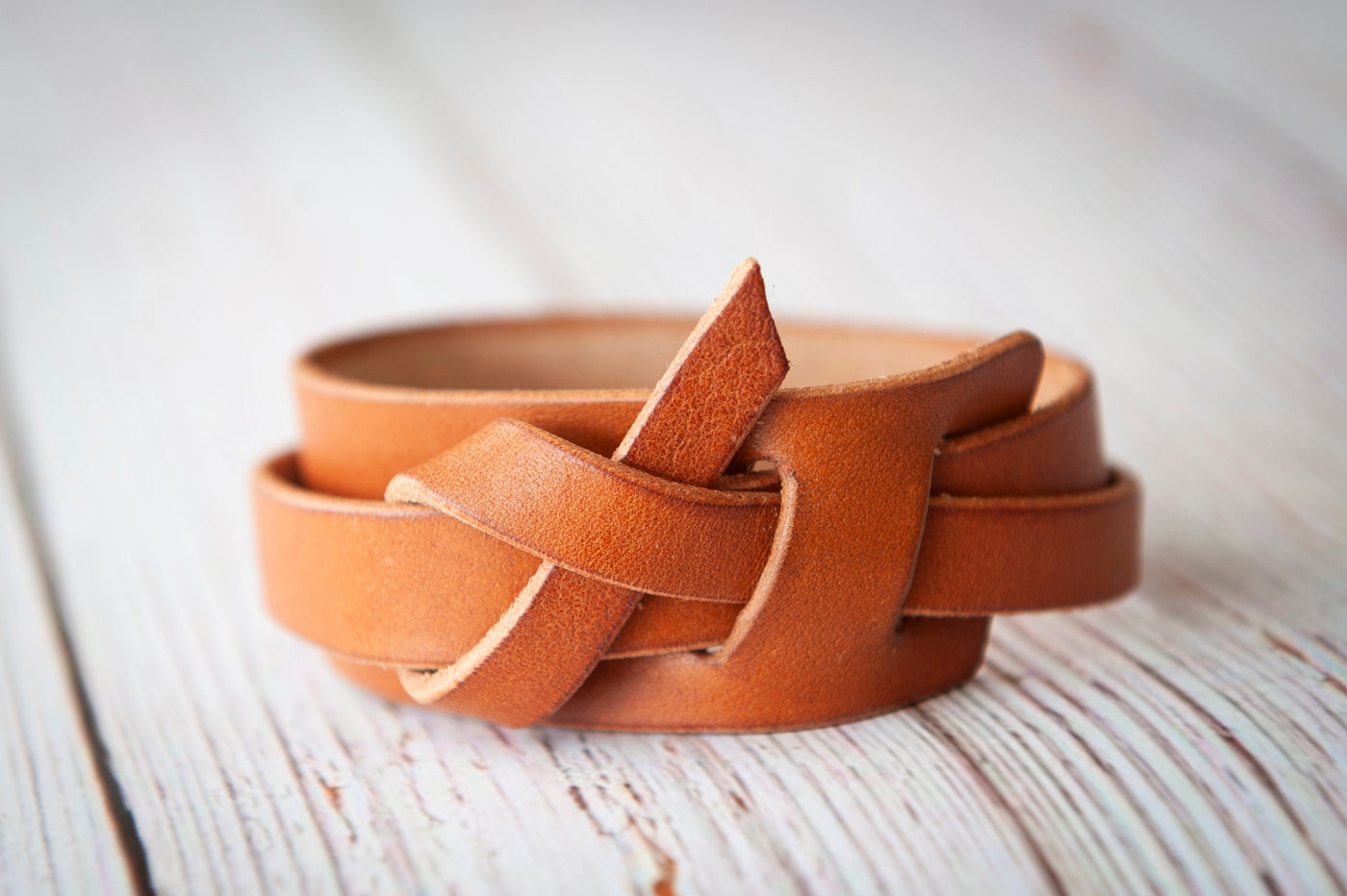 Leather Hitch Bracelet Wrap Handmade | Boho Style | Gift for her him