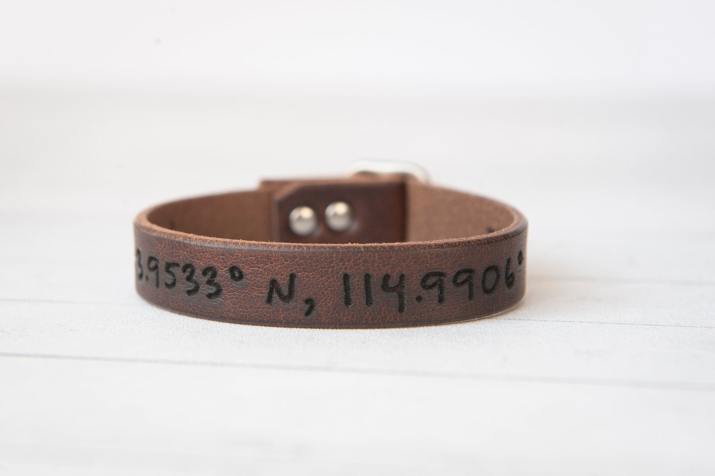 Valentines Day Gift | Our Place | Personalized Coordinates Bracelet for Men | Longitude Latitude | Anniversary Gift | Location Bracelet