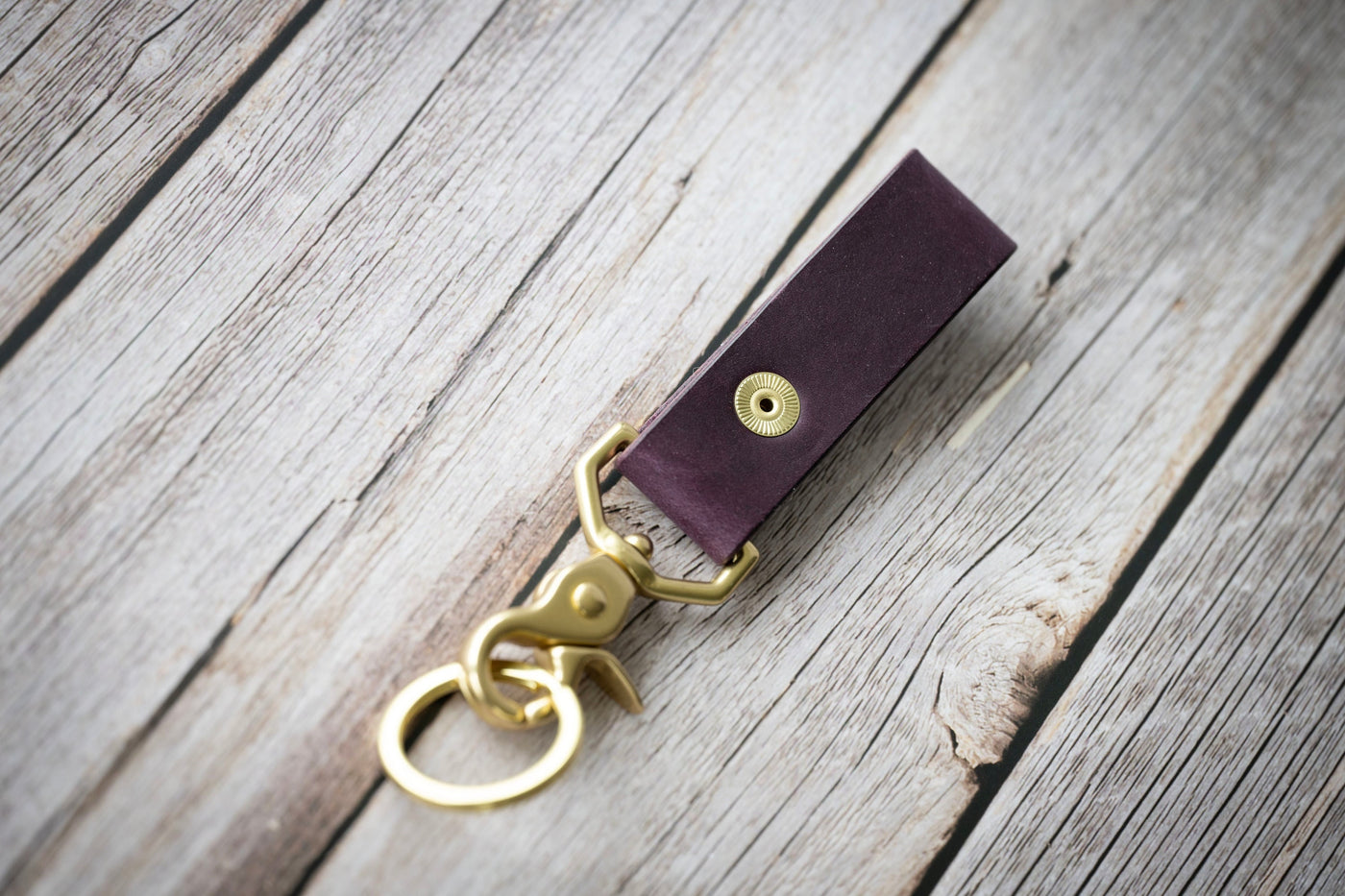 Leather Keychain Key Fob - Keyring for keys - Belt Clip - Purse Swivel Snap - Personalized Gift For Her - Present For Him