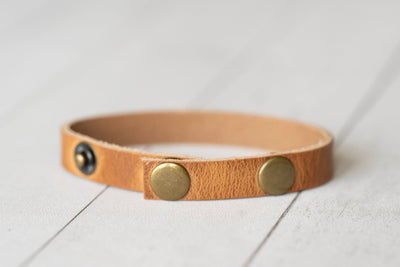 Leather Bracelet Snaps | Remember Your Why | Walnut + Brushed Nickel | Affirmation Gift For Her Mens Bracelet