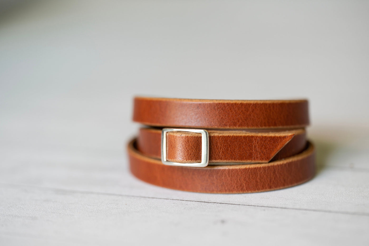 Leather Bracelet For Women | English Tan + Sterling Silver | Personalized Engraved Handmade Jewelry Boho Style | Mens Bracelet