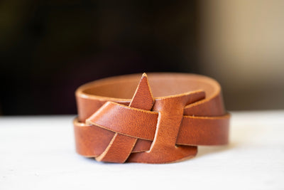 Leather Bracelet Cuff | The Hitch Wrap | Handmade Knot Bracelet | Boho Style | Gift for her | Mens Bracelet