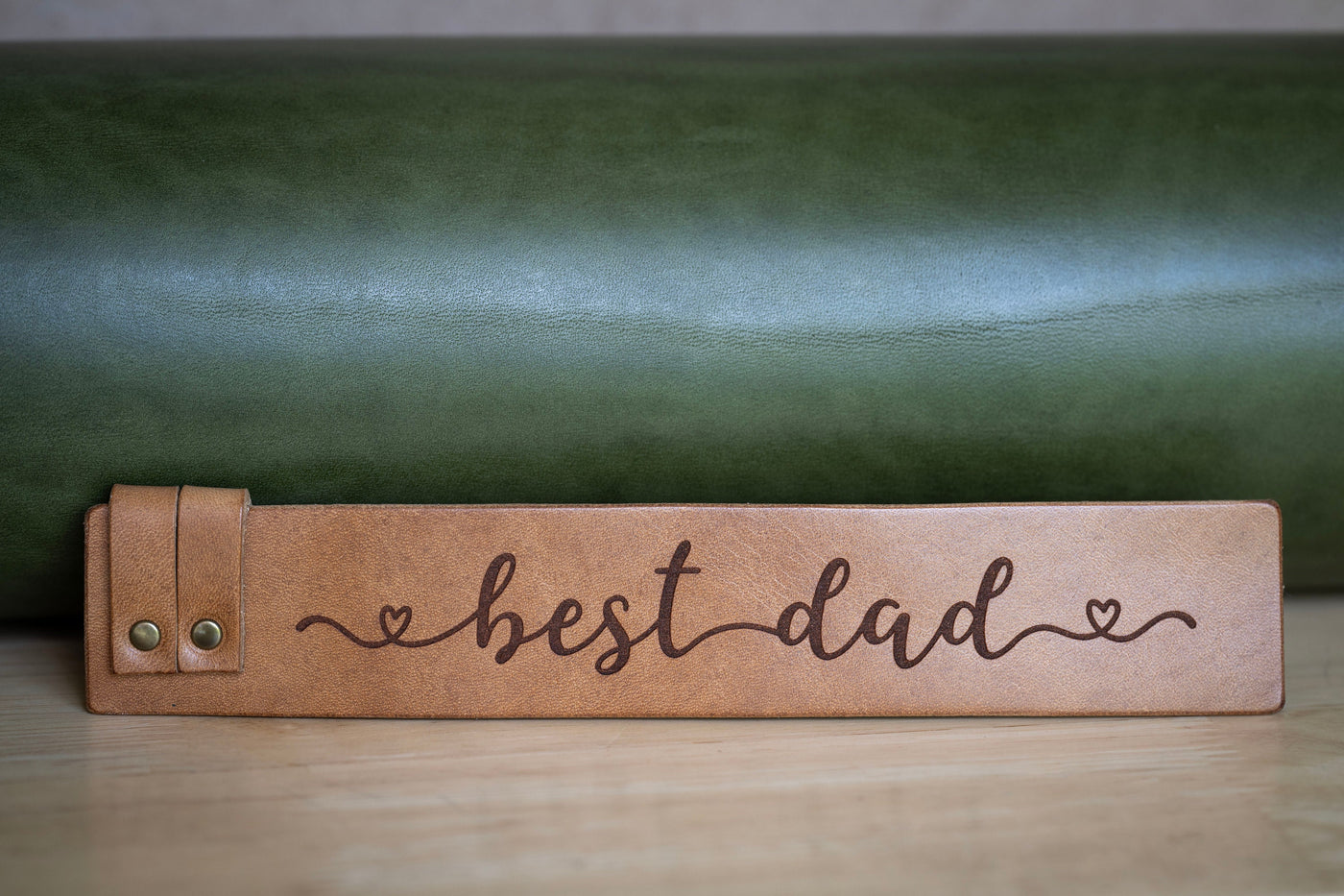 Best Dad Leather Bookmark | Father's Day Gift For The Book Lover | Custom Quote Engraving | Perfect Gift For Dad Pop Papa Grandpa