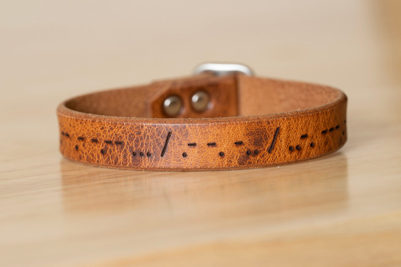 Morse Code Bracelet Leather Couples Bracelet | Always and Forever | Handmade Jewelry Engraved Personalized Gift For Her Mens Bracelet